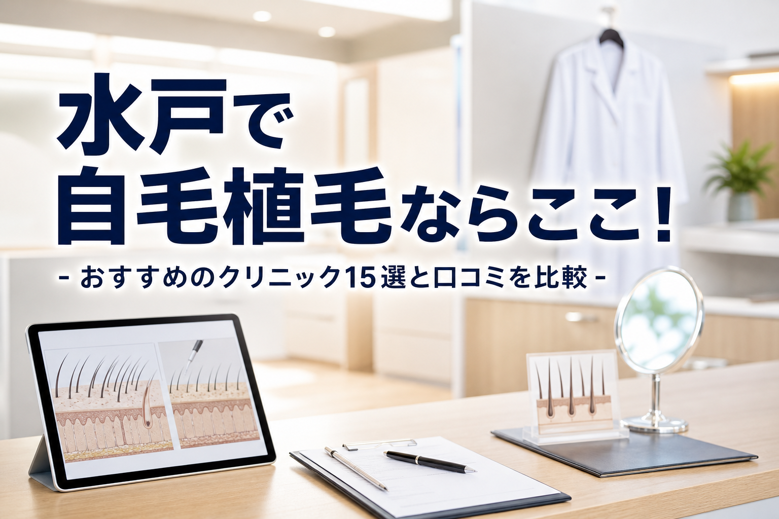 水戸で自毛植毛ならここ！おすすめのクリニック15選と口コミを比較