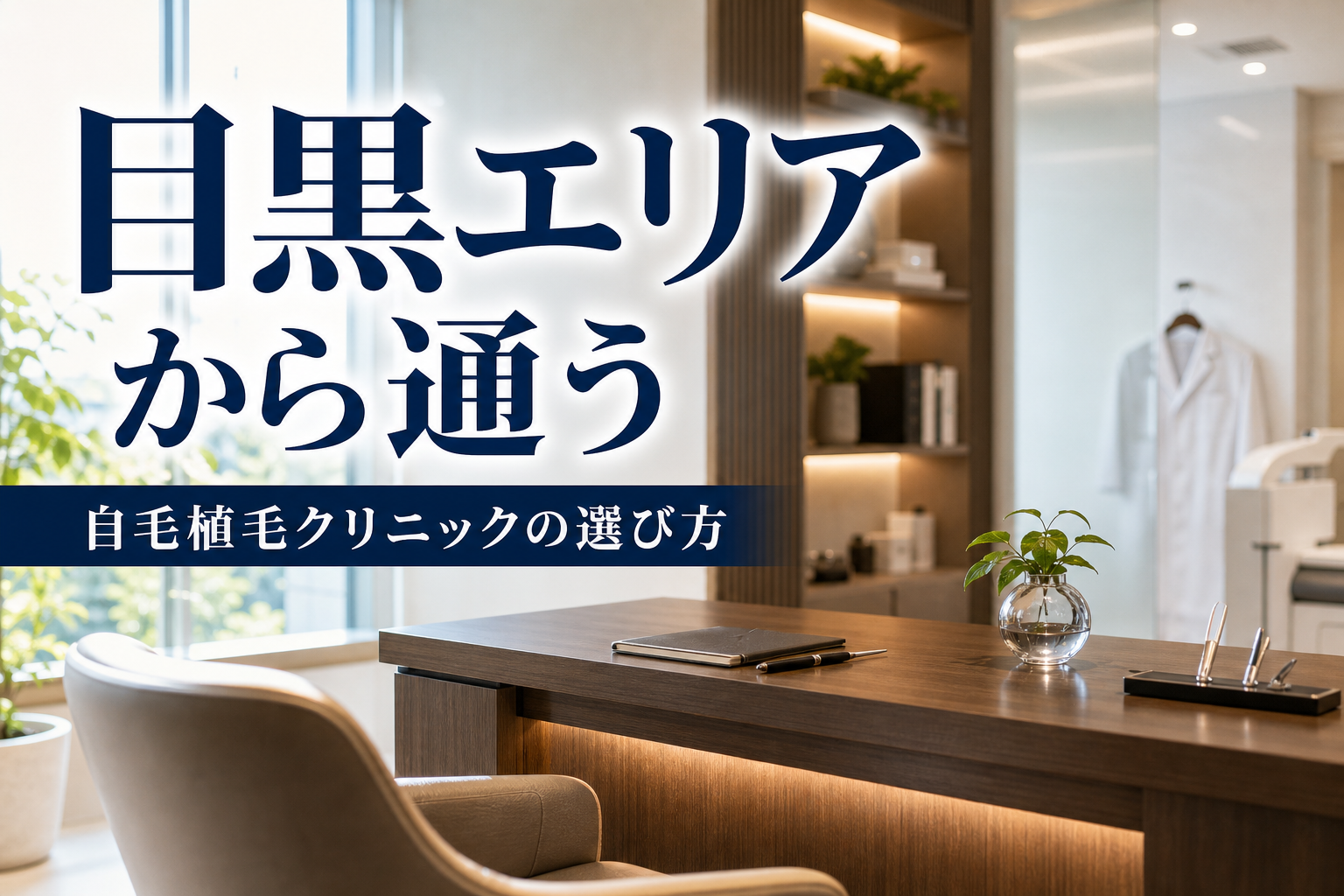 目黒エリアから通う自毛植毛クリニックの選び方