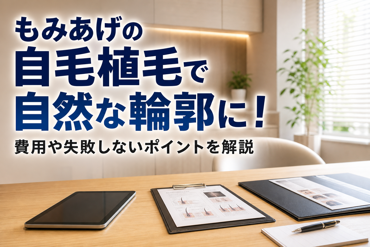 もみあげの自毛植毛で自然な輪郭に！費用や失敗しないポイントを解説