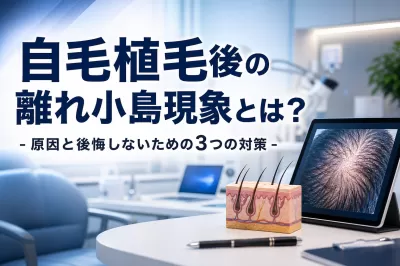 自毛植毛後の離れ小島現象とは？原因と後悔しないための3つの対策
