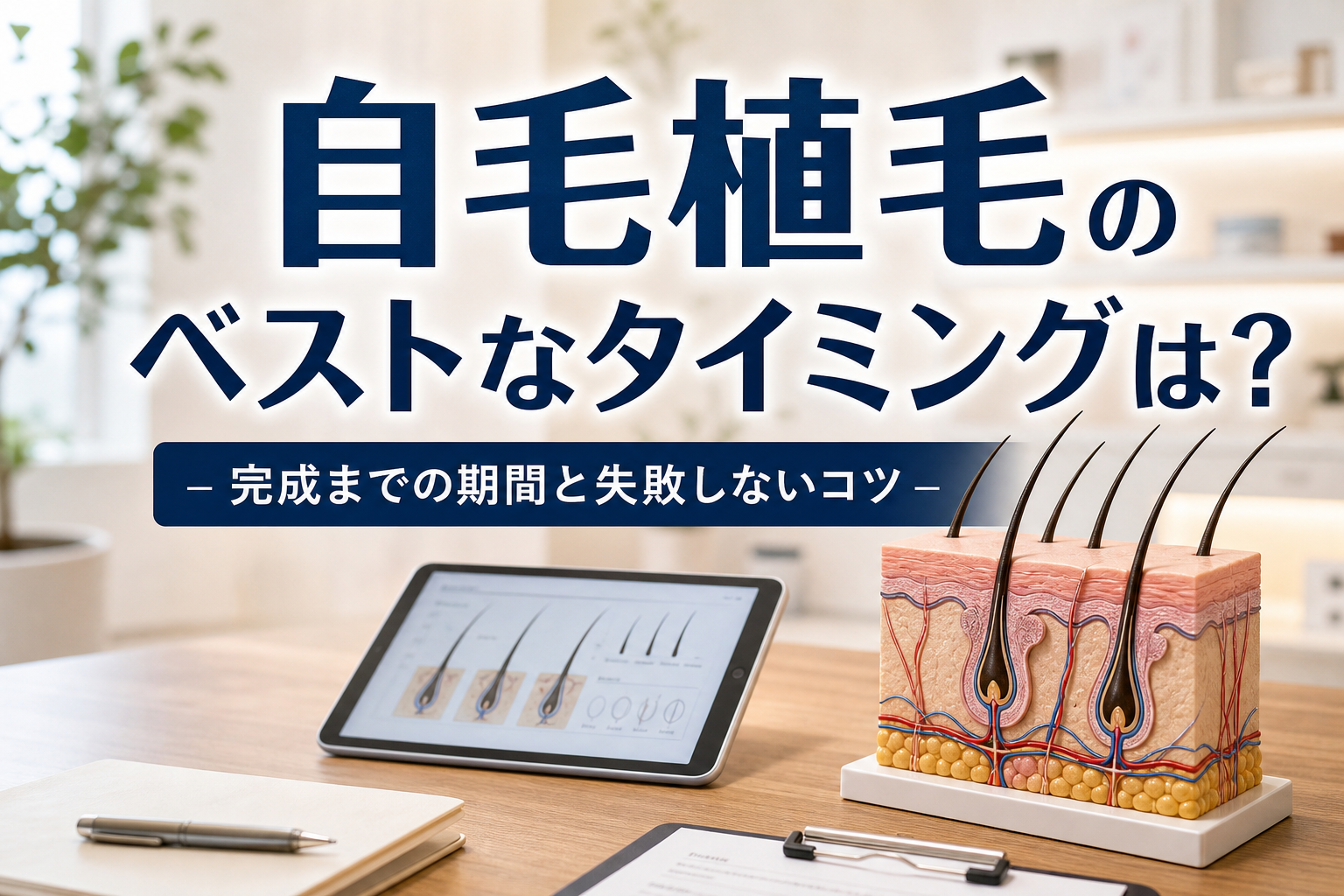 自毛植毛のベストなタイミングは？完成までの期間と失敗しないコツ
