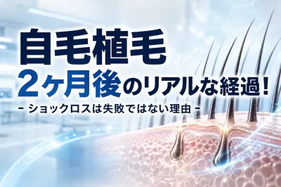 自毛植毛2ヶ月後のリアルな経過！ショックロスは失敗ではない理由