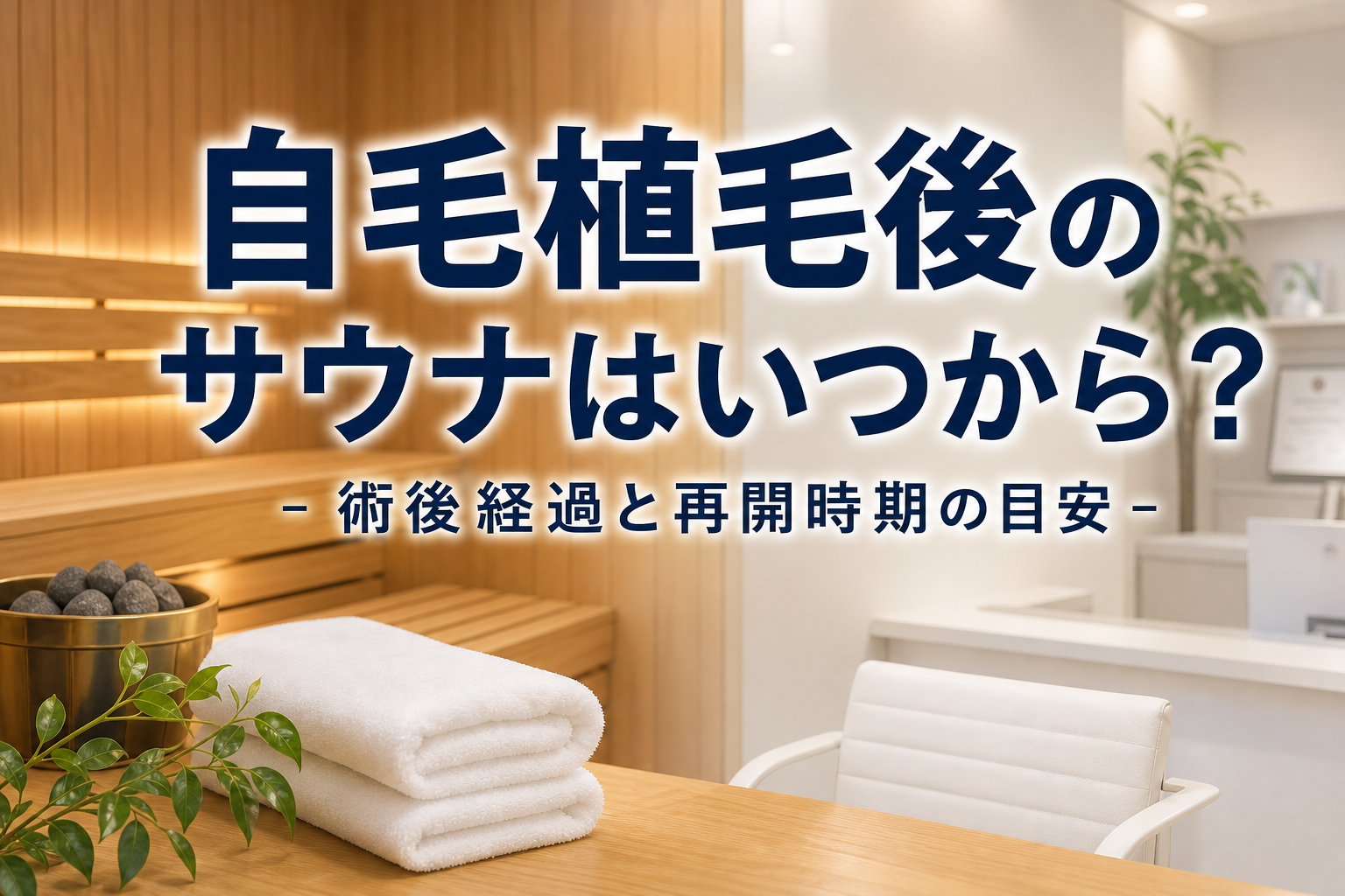 自毛植毛後のサウナはいつから？術後経過と再開時期の目安