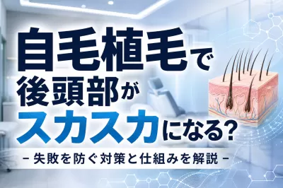 自毛植毛で後頭部がスカスカになる？失敗を防ぐ対策と仕組みを解説