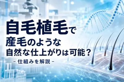 自毛植毛で産毛のような自然な仕上がりは可能？仕組みを解説
