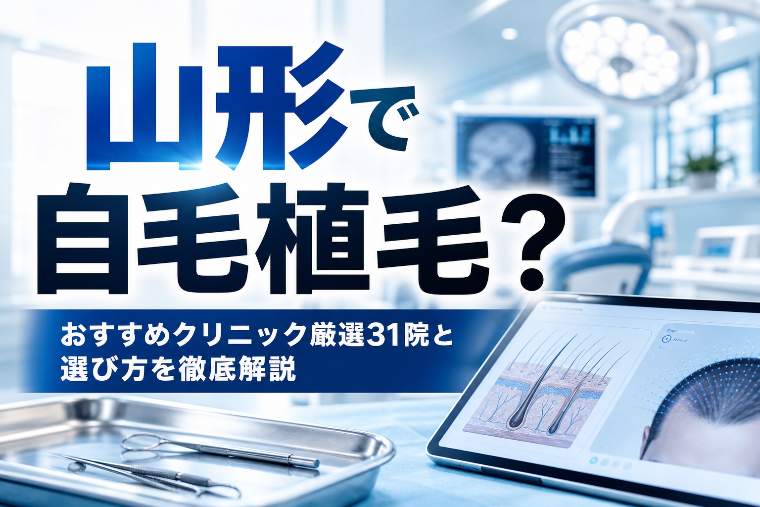 山形で自毛植毛？おすすめクリニック厳選31院と選び方を徹底解説