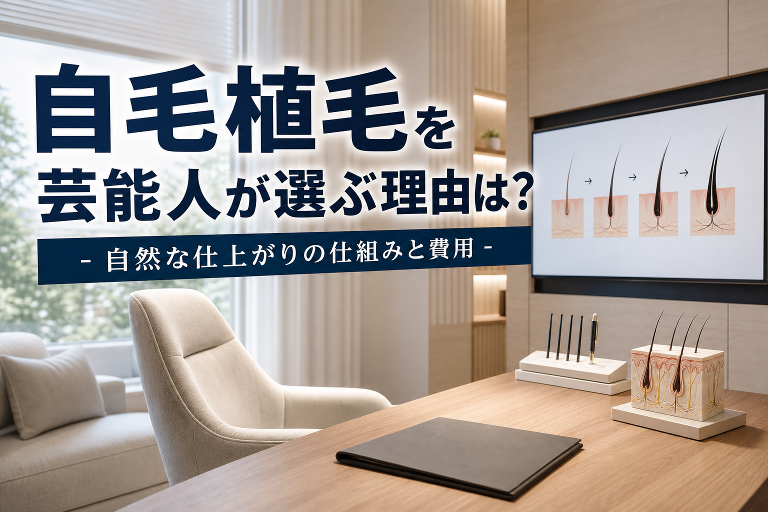 自毛植毛を芸能人が選ぶ理由は？自然な仕上がりの仕組みと費用