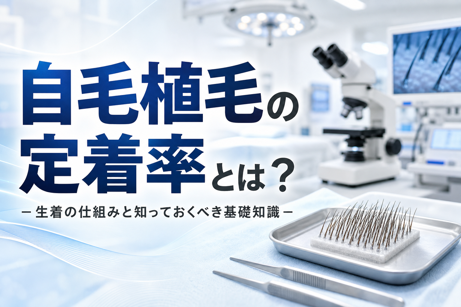 自毛植毛の定着率とは？生着の仕組みと知っておくべき基礎知識