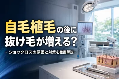 自毛植毛の後に抜け毛が増える？ショックロスの原因と対策を徹底解説