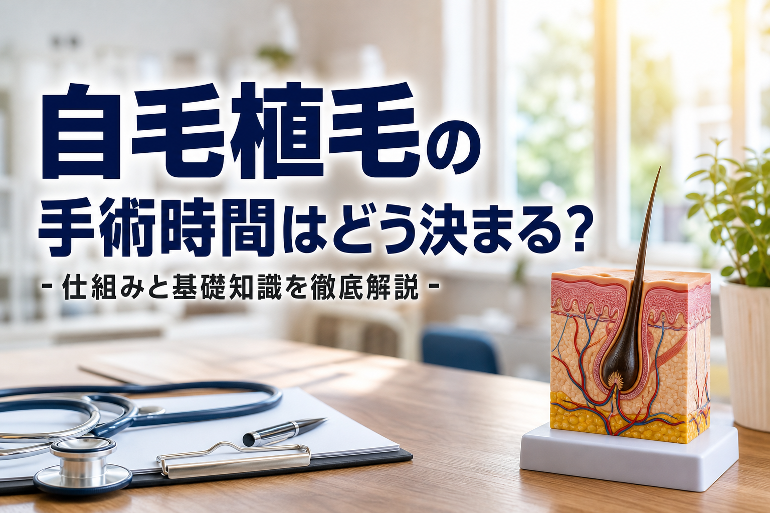 自毛植毛の手術時間はどう決まる？仕組みと基礎知識を徹底解説